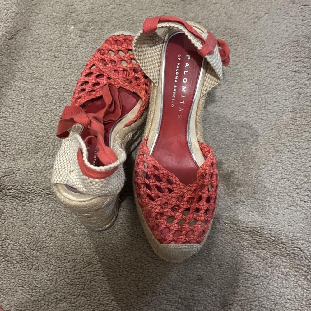 Palomitas Vibrant Red Espadrille Flats